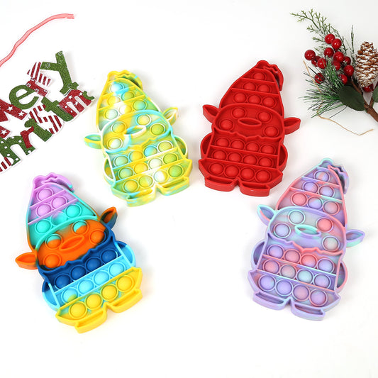 Christmas Gnomes Pop It Fidget Toys