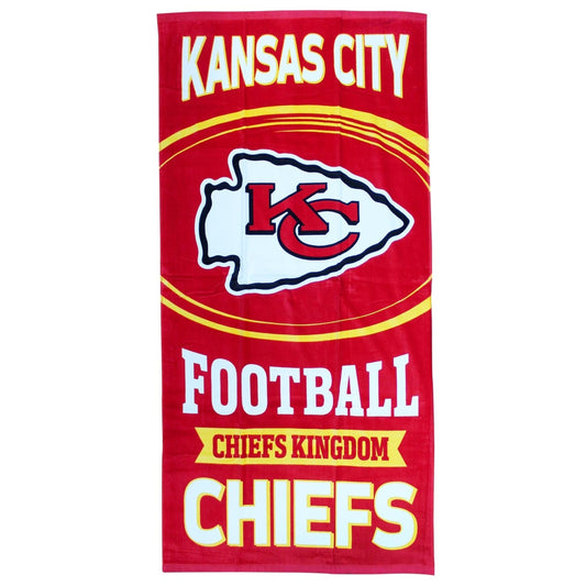 Kansas City Chiefs Fiber Beach Towel 30" x 60" Wholesale Set