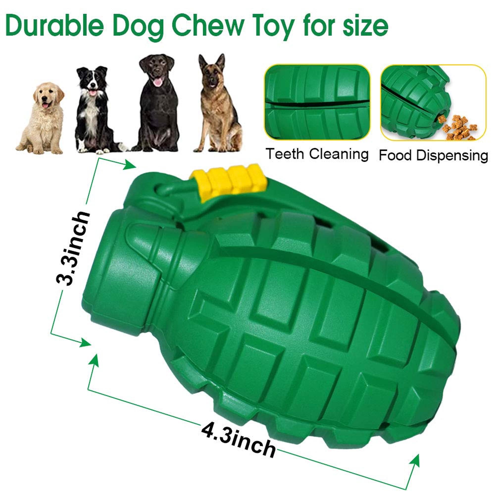 Food Grade Grenade Shape Dog Toys - Safe and Fun for Your Furry Friend