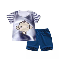 Keep Your Kids Comfortable and Stylish with Cotton Cartoon Kids Pajama Short Sleeve  Product Content: