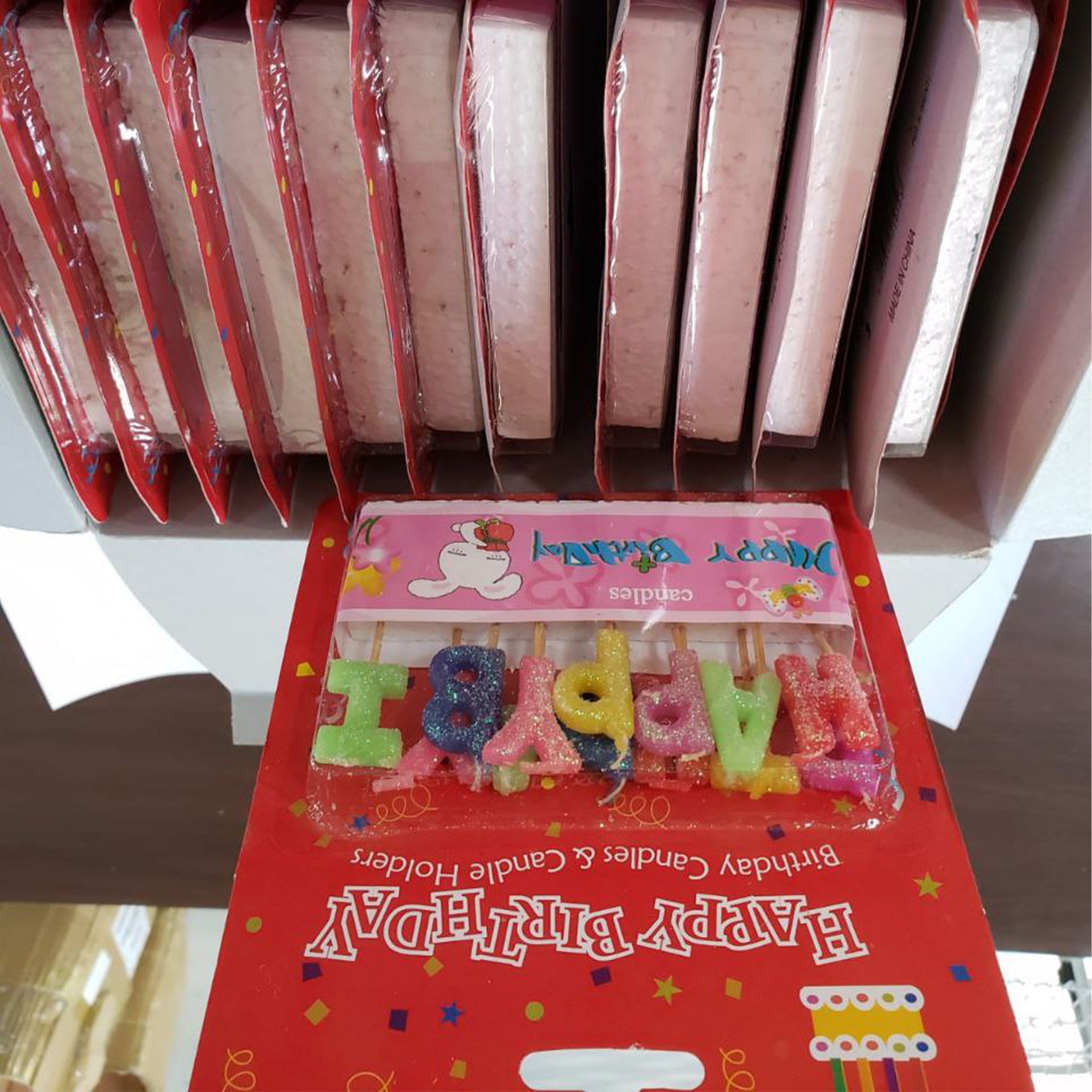 Glitter Text Happy Birthday Candles - Perfect for Any Celebration