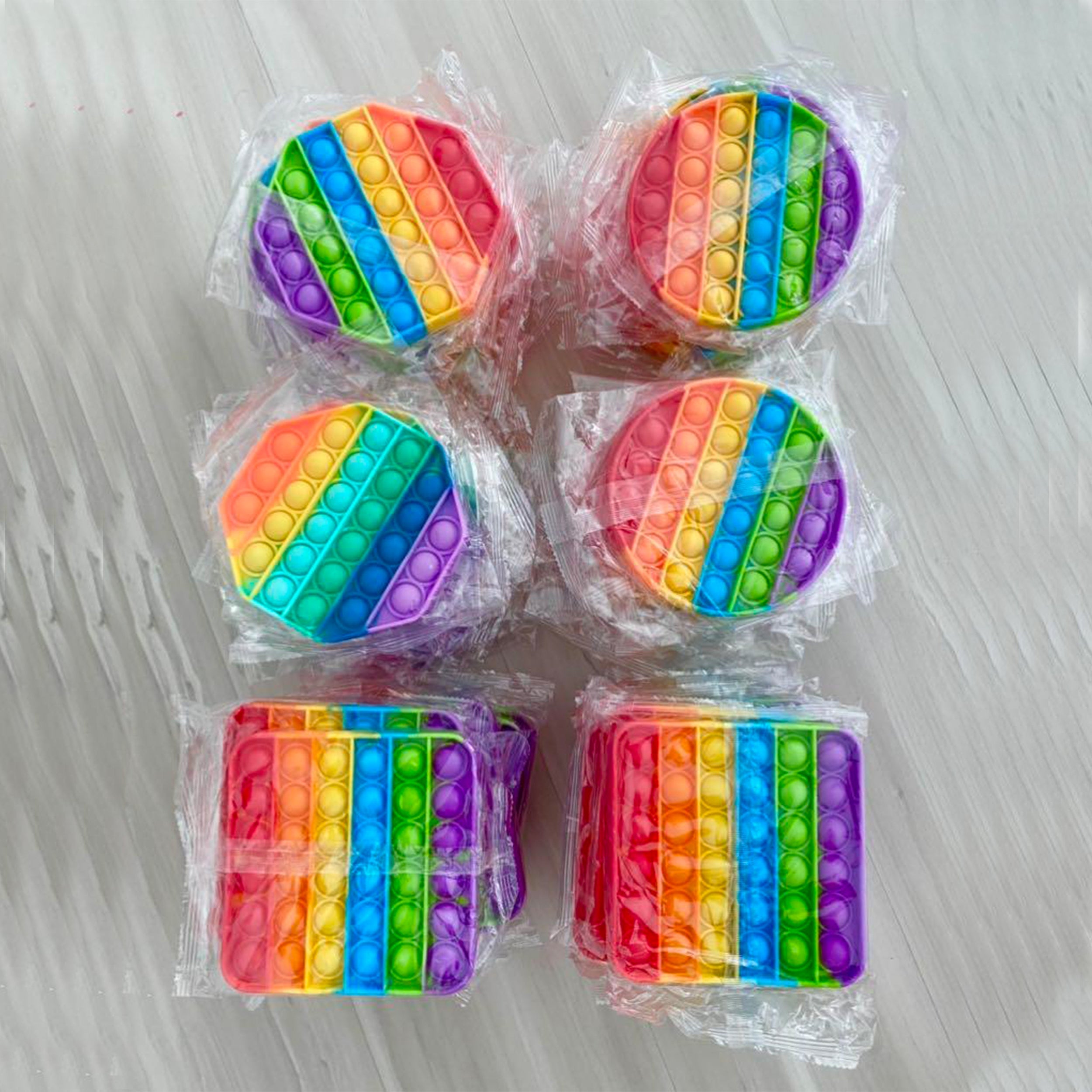 Rainbow Combo Pop it Fidget Toy Packing Image