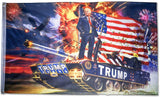 Donald Trump Tank Fireworks 3X5 American Flag in Bulk