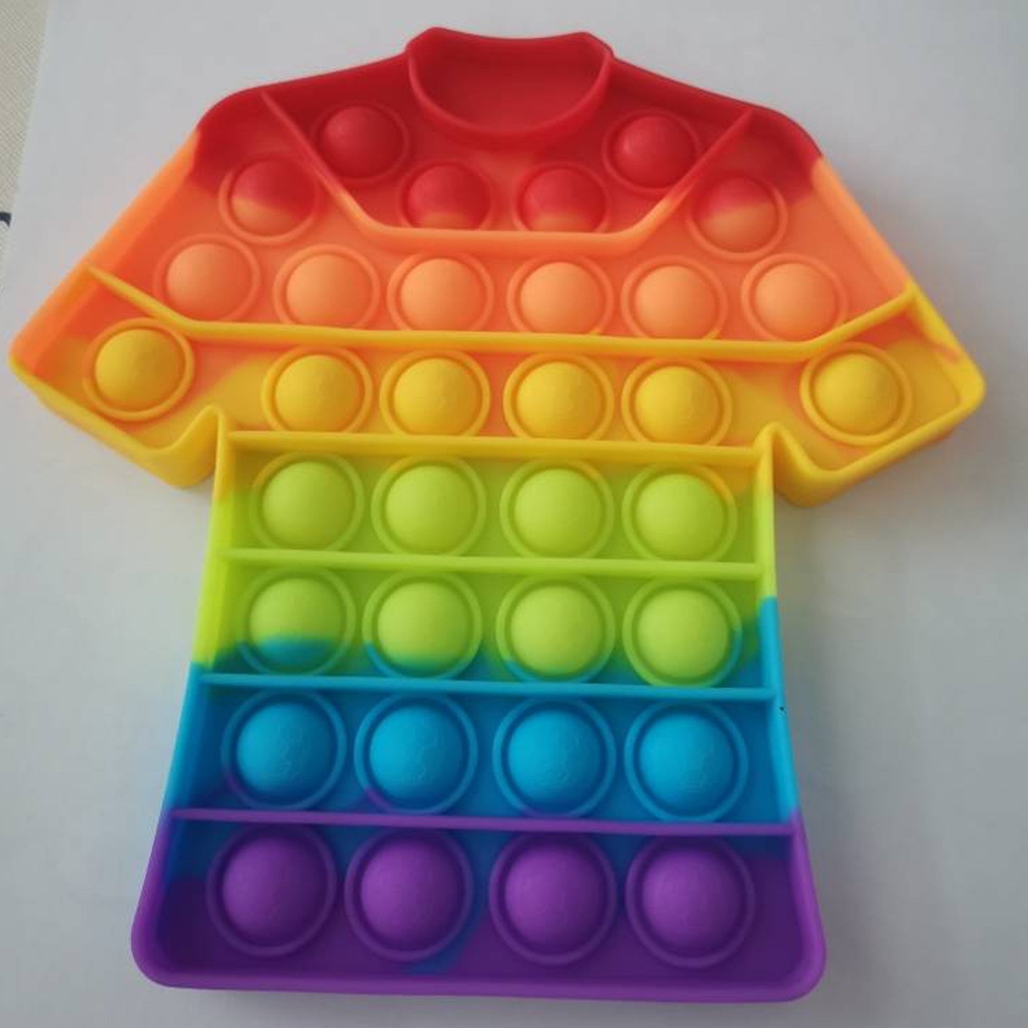 Rainbow T- shirt Pop It Fidget Toy