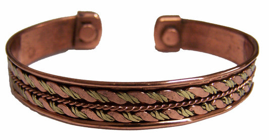Wholesale PURE COPPER MAGNETIC CUFF BRACELET STYLE # H (sold by the piece or dozen )